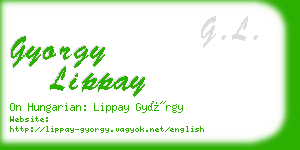 gyorgy lippay business card